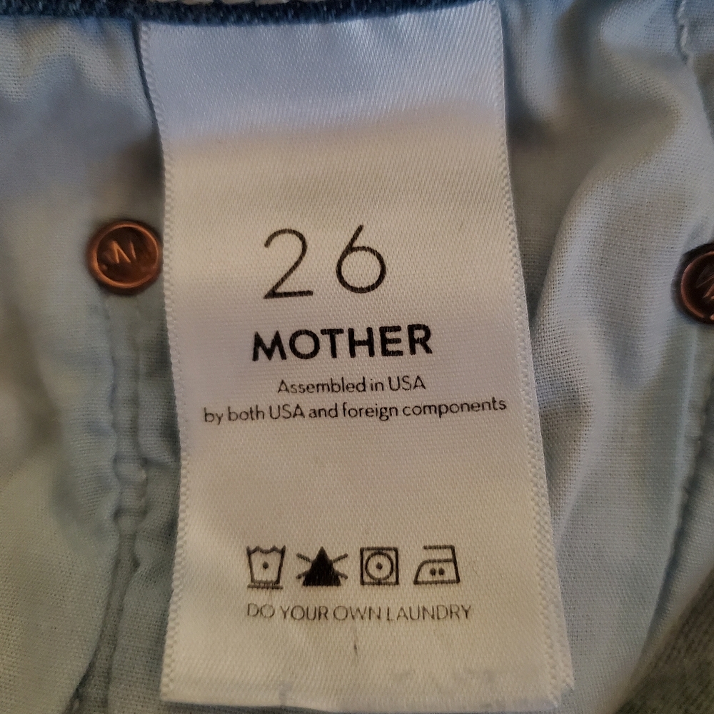 Mother Insider Ankle Dark Wash Blue Bootcut Jeans - Picture 8 of 12